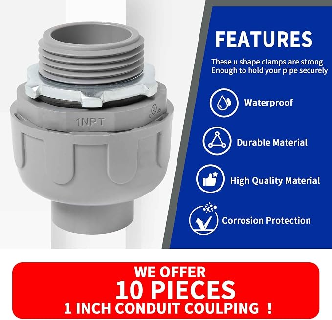 Yariwiz 1 inch Plastic Liquid Tight Conduit Coupling - Image 5