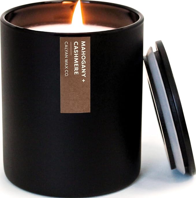 Mahogany & Cashmere Scented Candle by CalyanWaxCo