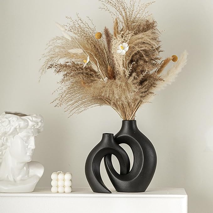 Lvases Snuggle Hollow Ceramic Vase Set of 2 - Image 4