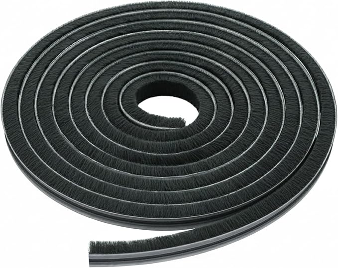 Brixwell Storefront Door Pile Weatherstrip 0.250" Pile Height, and Dust Control by Brixwell