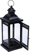 Hosley 15" Clear Glass Iron Lantern by HOSLEY