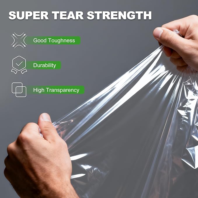 Window Insulation Kit for Winter, Plastic Window Covering 63 Inch Wide × 393 - Image 6