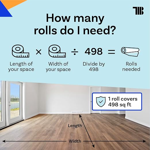 TapeManBlue Floor Protection Paper, 36 inch x 166 ft Roll, Made in USA - Image 8