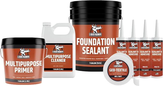Liquid Rubber Interior Basement & Foundation Kit - 5g Foundation Sealant by LiquidRubber