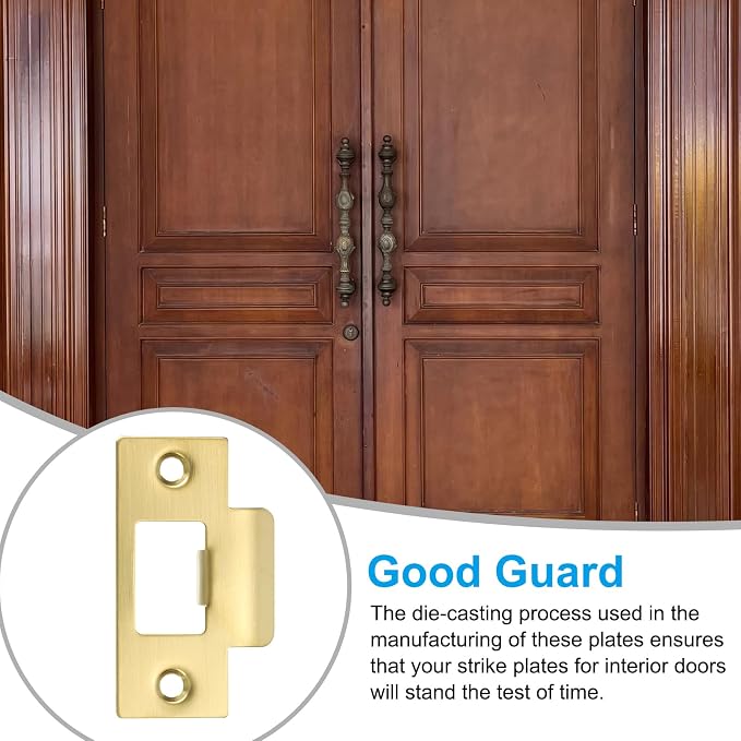 PATIKIL 2-3/4" Door Lock Strike Plate, Door Backplate - Image 6