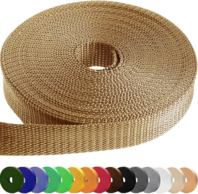 Webbing Strap, 3/4" to 2", 10-50 Yds, EDC gear, backpack repair and pet dog by TECEUM