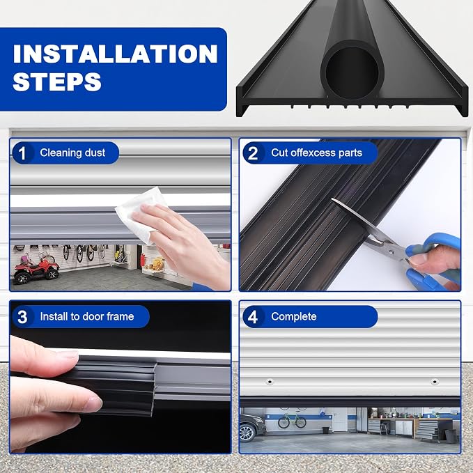 DGSL Garage Door Bottom Seal, 5/16 T-End Rubber Weather Stripping, 20 FT | U+O - Image 6