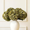 5 Stems Extra Large Green Hydrangea Artificial Flowers, 19 Inch Real Touch | by RyddeligHome-AestheticHomeDecor