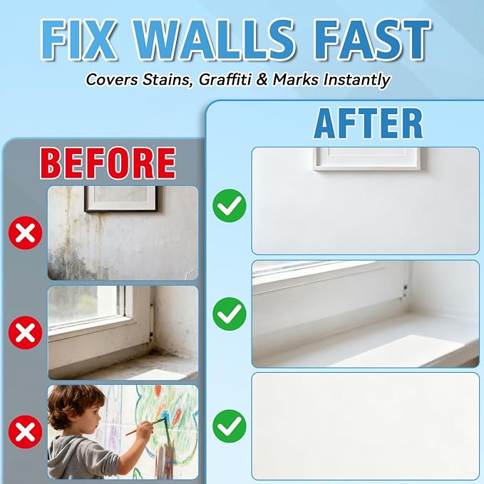 White Paint for Wall, All-in-One Repair Kit - Image 3