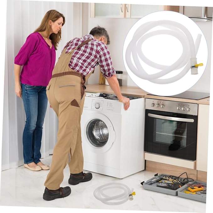 Cabilock 4pcs Washing Machine Drain Hose Flexible Air Conditioner Drainage Pipe - Image 3