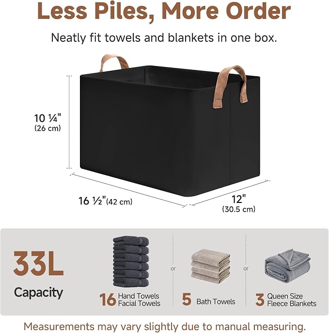 StorageWorks Closet Storage Bins, Metal Frame, Collapsible, Storage Basket - Image 6