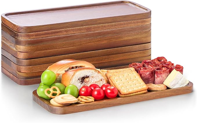 Acacia Wood Serving Platters and Trays by MakeYourHomeCozier%EF%BC%81