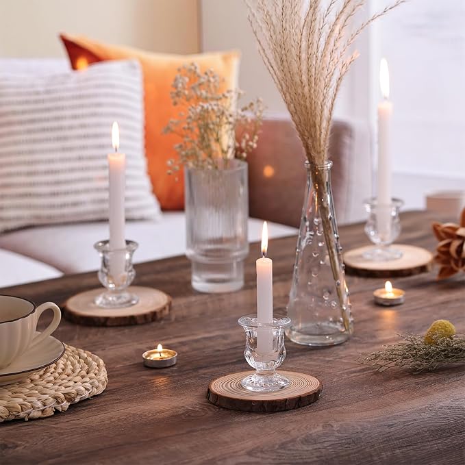 Letine Candlestick Holders Set of 12-2.5" H Taper Candle Holders Bulk - Image 5