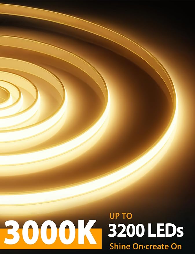 Lamomo COB LED Strip Lights Pro, 32.8Ft Warm White Dimmable Self-Adhesive Led - Image 3