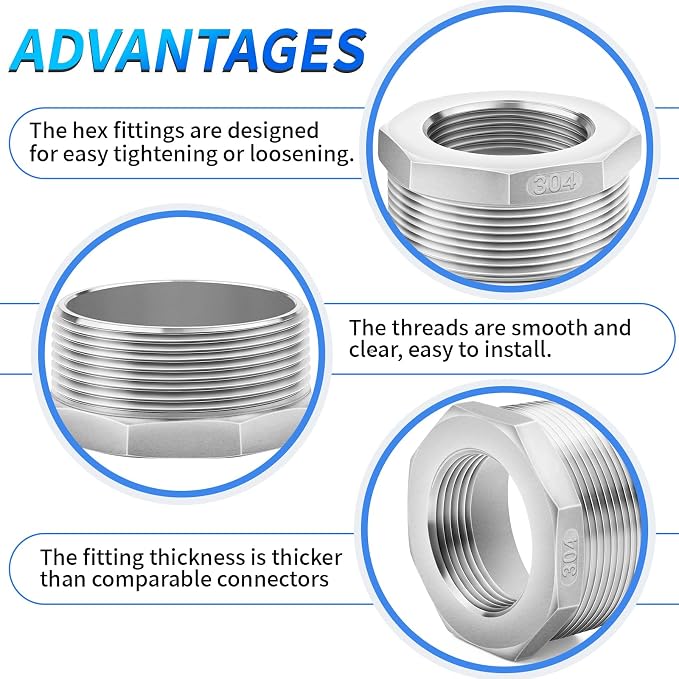 ChillWaves 304 Stainless Steel Pipe Fitting - Image 4
