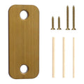 1" x 2-1/4" Door Hole Cover Plate, Stainless Steel Door Strike Filler Plate | 1 by BonKuDoo