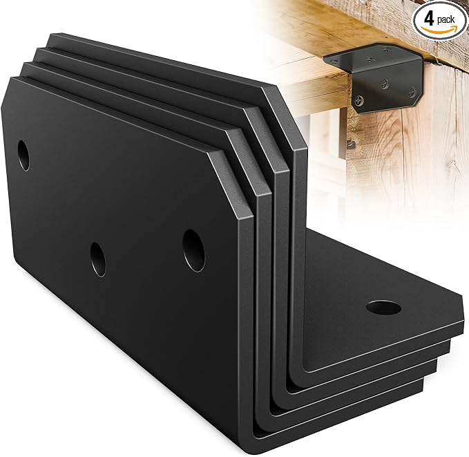 4"x2" Steel Corner Braces, L Brackets by Unknown