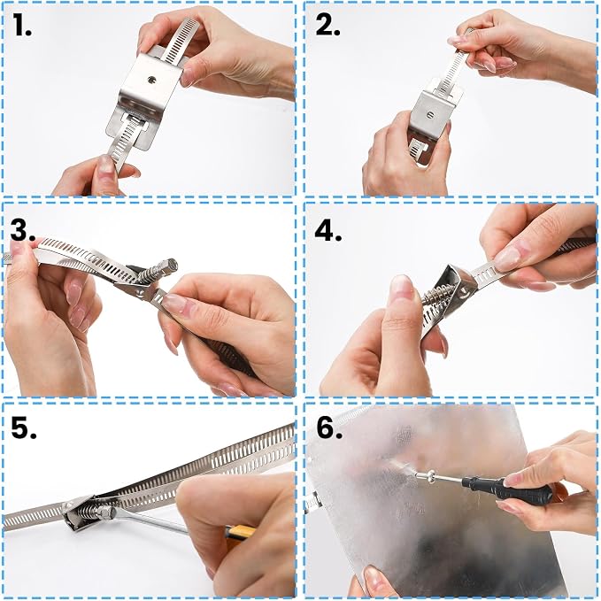Tlence 4 Pack Sign Mounting Brackets - Image 4