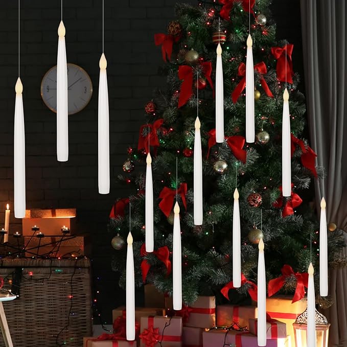 GenSwin 10.8" Flameless Floating Candles Wand Halloween Decorations | 6H Timer - Image 3