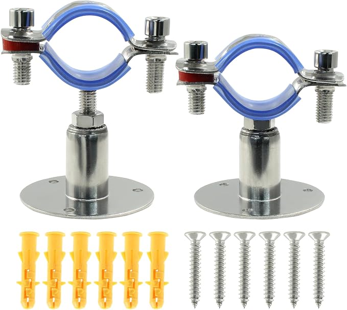 2PCS Wall Mount Ceiling Mount Pipe, by Auvotuis