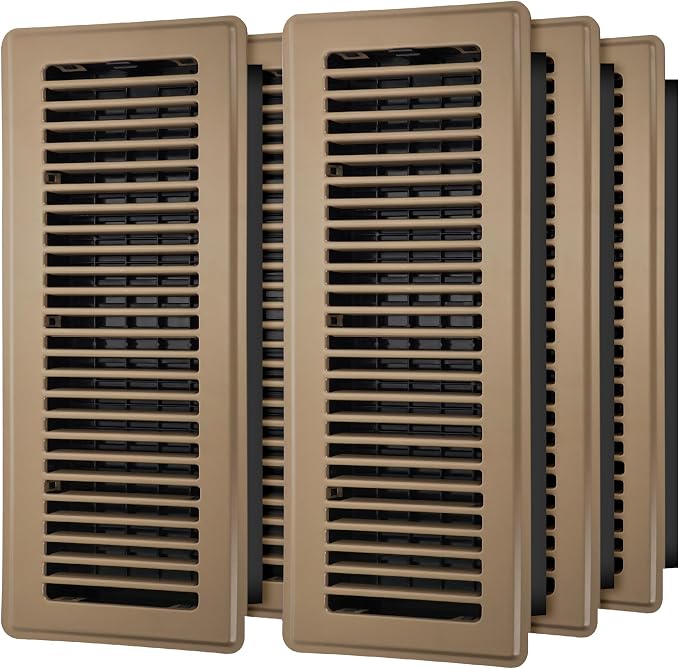 Floor Register 4x14, 6 Pack Floor Vent Covers by HQZHQZ