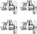 4 Pack Angle Stop Valve, 1/4 Turn Water Shut Off Valves, 1/2" Nominal by oiununo