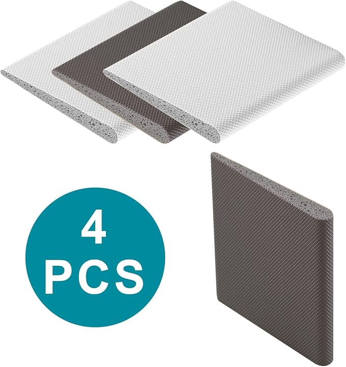 4 Pcs Door Corner Seals, Self-Adhesive Wedge Draft Stoppers, Foam Pads - Image 6