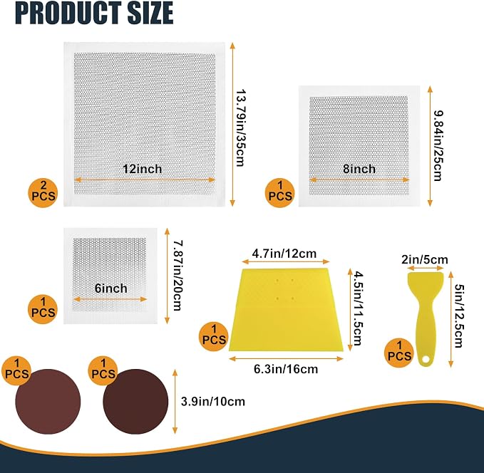 8 Pack Drywall Repair Kit, 6/8/12 Inch Dry Wall Patch Kits - Image 2