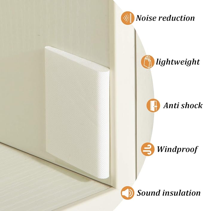 Jetec 14 Pcs Door Corner Seals Self Adhesive Exterior Foam, Weather Stripping - Image 5