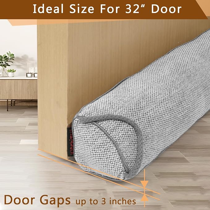 Triangle Under Door Draft Stopper Noise Blocker 32 Inches - Image 2