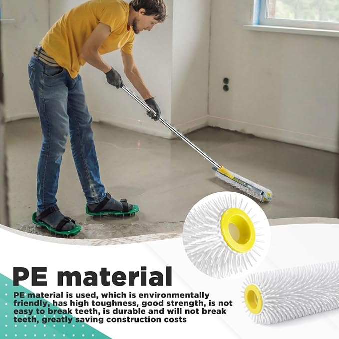 Leumoi 20 Inch Spiked Roller for Self Leveling Concrete Cement Epoxy Roller - Image 5