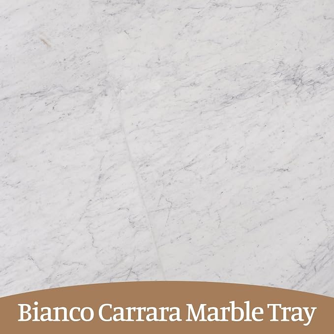 Bianco Carrara Marble Tray, Catchall - Image 7