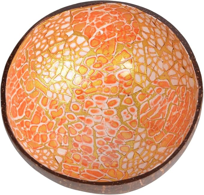Natural Coconut Bowl Key Decorative by ChezMax