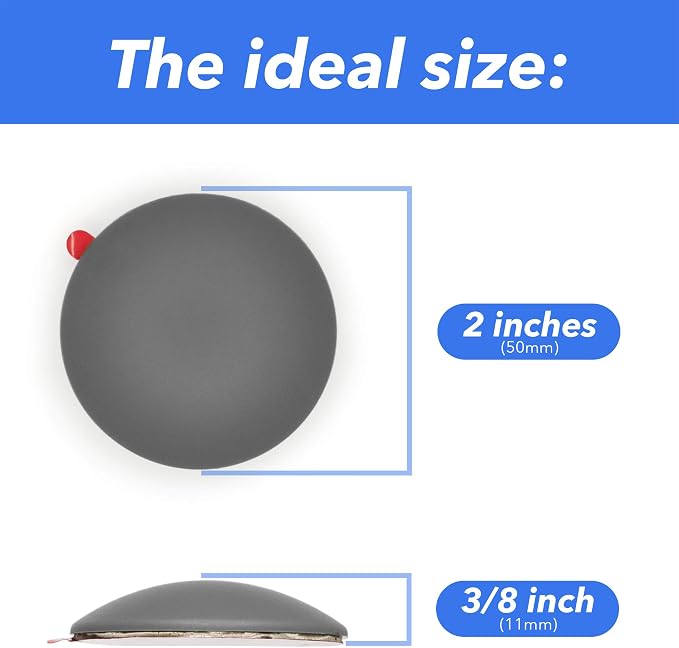 Door Knob Wall Shield, Rubber Wall Protector Plate, Door Handle Bumper - Image 2