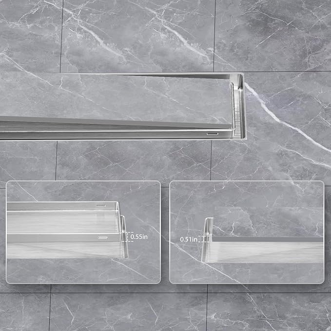 EXF Linear Shower Drain 18 Inch Brushed Nickel - Image 6