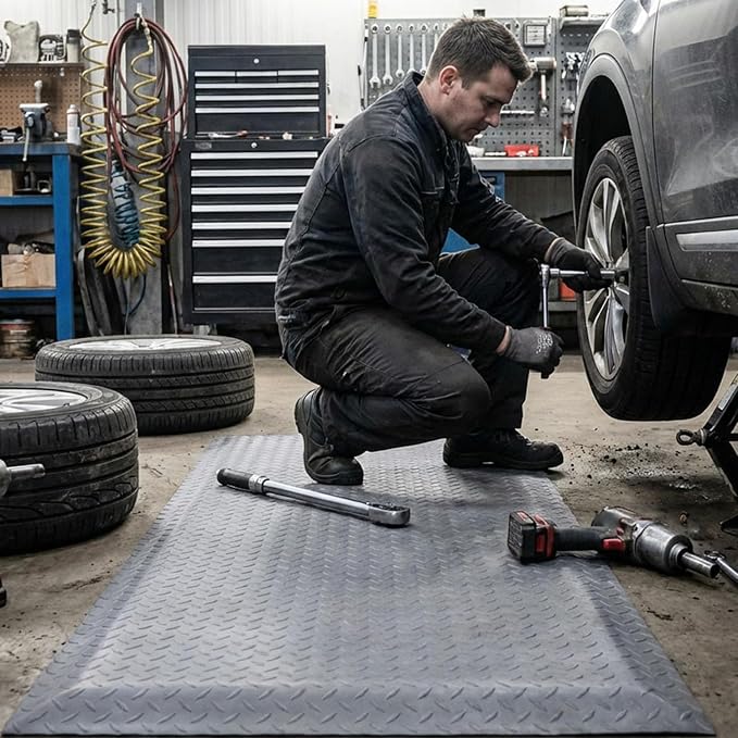 tonchean 3' x 7' Anti Fatigue Mats Industrial Extra Thick 15/16" Ergonomic - Image 9