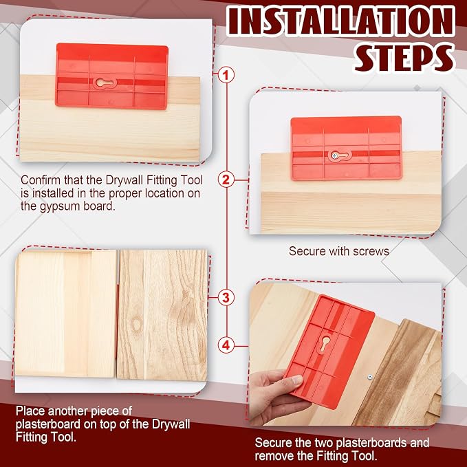 10 Pcs Drywall Fitting Tool Supports the Board in Place While Installing - Image 3