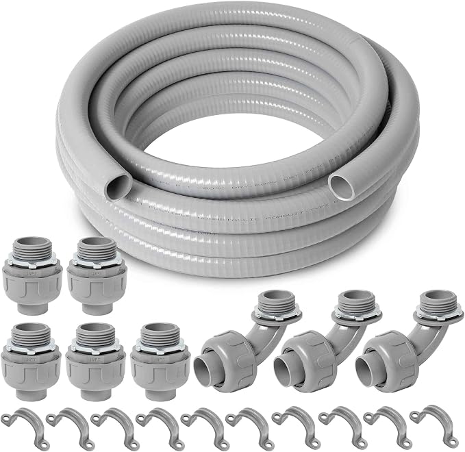 Yariwiz Flexible Electrical Conduit Liquid Tight PVC Conduit Kit by Yariwiz