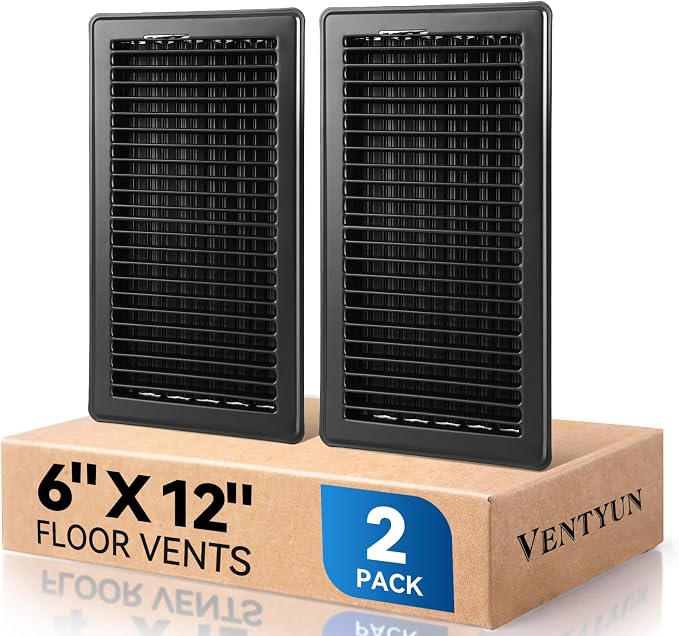 6" x 12" Floor Register Vent Covers 2-Pack by VENTYUN