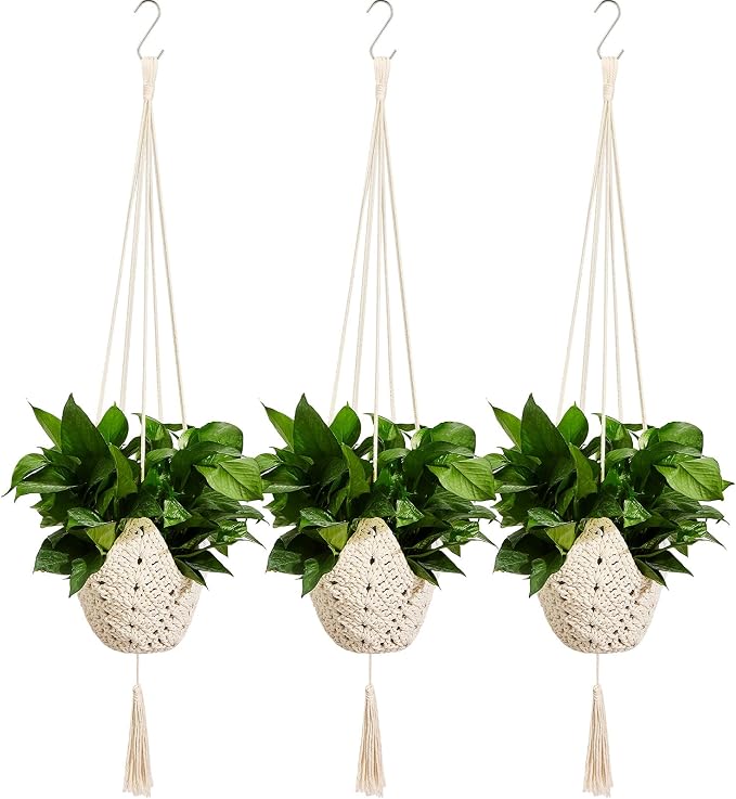 Shappy 3 Pack Boho Macrame Plant Hanger by Shappy