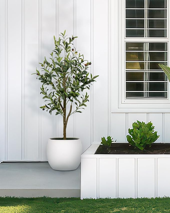 4FT Artificial Olive Tree Indoor Tall Faux - Image 9