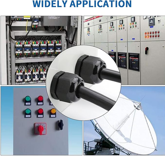 Cable Gland Waterproof, LISTENJIALE 50 pcs Adjustable 3-16mm Waterproof Cable - Image 6