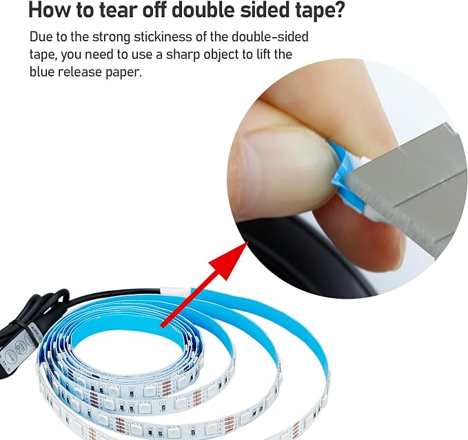 5V USB RGB LED Strip Light USB Powered 13.2ft/4M 240LED | Flexible SMD 5050 - Image 5