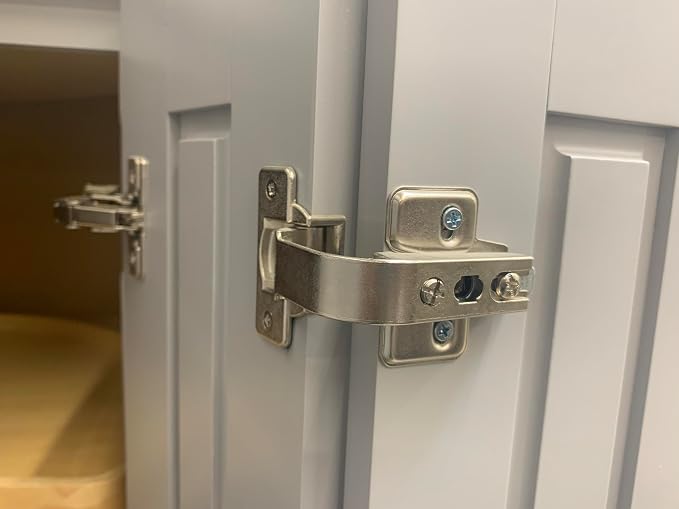 Burks 2 Pack Lazy Susan Hinge 90 Degree Pie Cut Bifold Cabinet Door Hinge - Image 9
