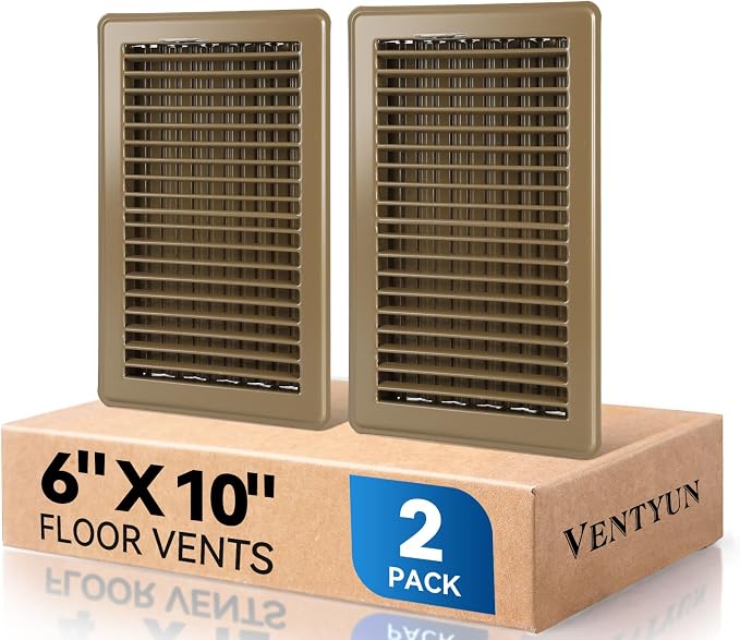 6" x 10" Floor Register Vent Covers 2Pack by VENTYUN
