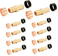 10PC HeSun 1/2" PEX Crimp X 1/2" PB Polybutylene Transition Coupling | Brass by HeSun