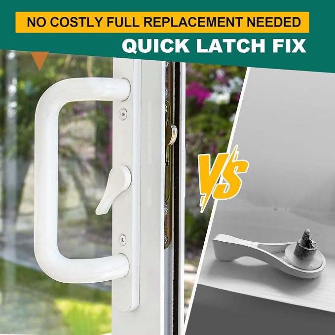 2 Pcs Sliding Patio Door Latch Lever, Jeld Wen Replacement Parts | Thumb Latch - Image 2