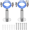 HARFINGTON 2 Set Wall Mount Ceiling Mount Pipe Supports 304 Stainless Steel by HARFINGTON