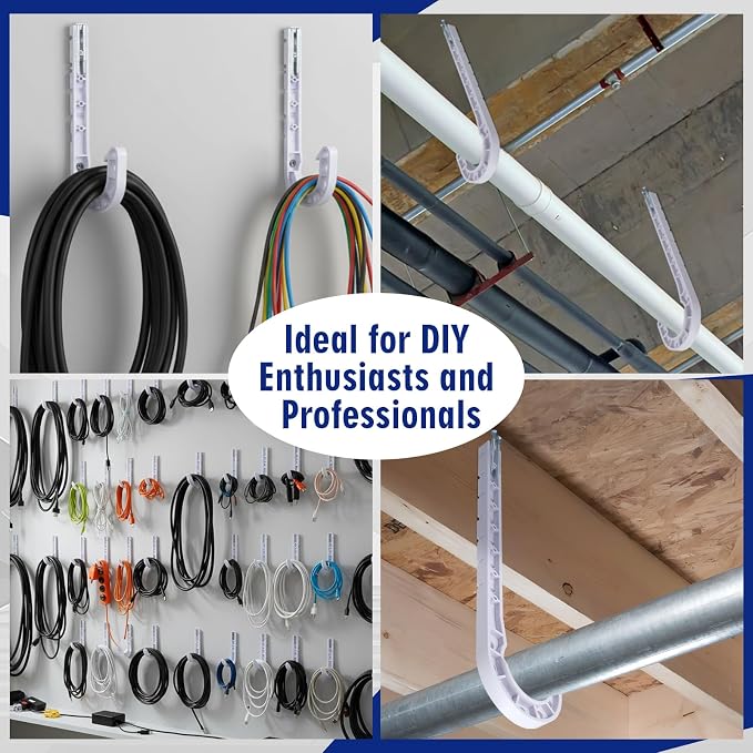 Novabright 10 Pcs 1-1/2 Inch Pex Support J-hook Pipe Hanger - Image 4