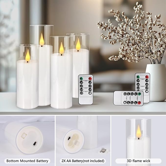 24 Pcs Acrylic LED Flameless Candles - Image 9